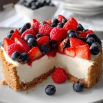 Triple Berry No-Bake Cheesecake 17 Triple Berry No-Bake Cheesecake