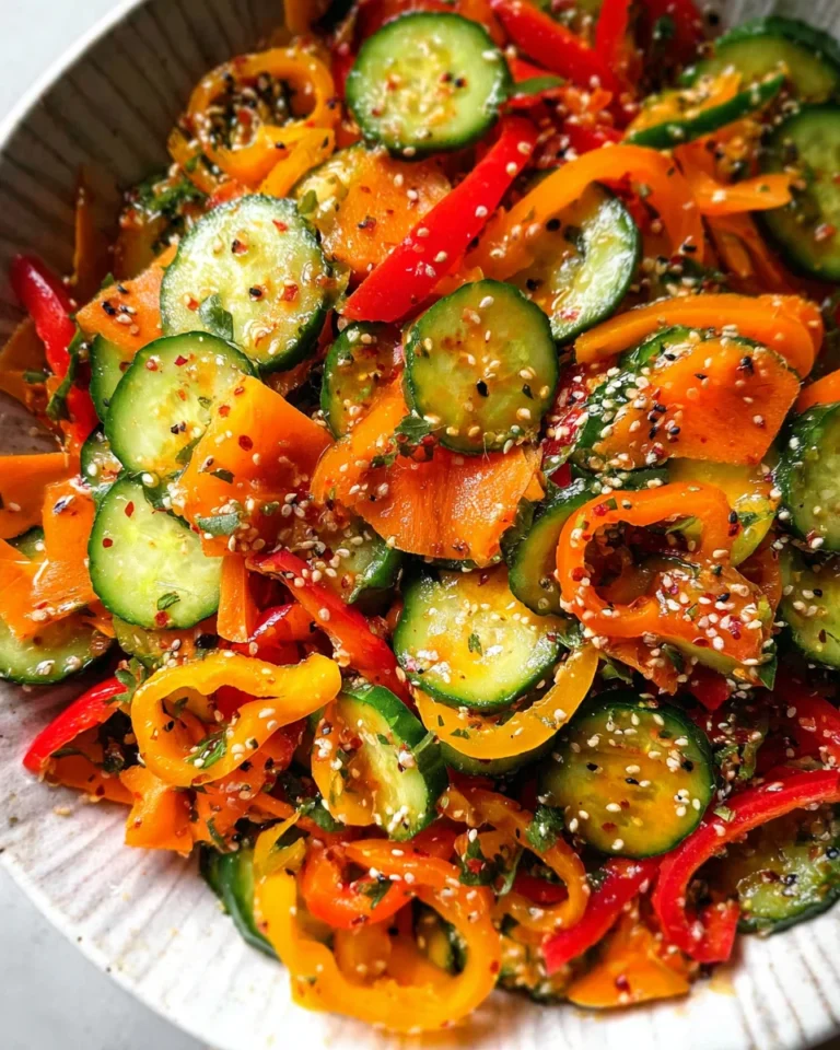 Viral Cucumber Pepper Salad