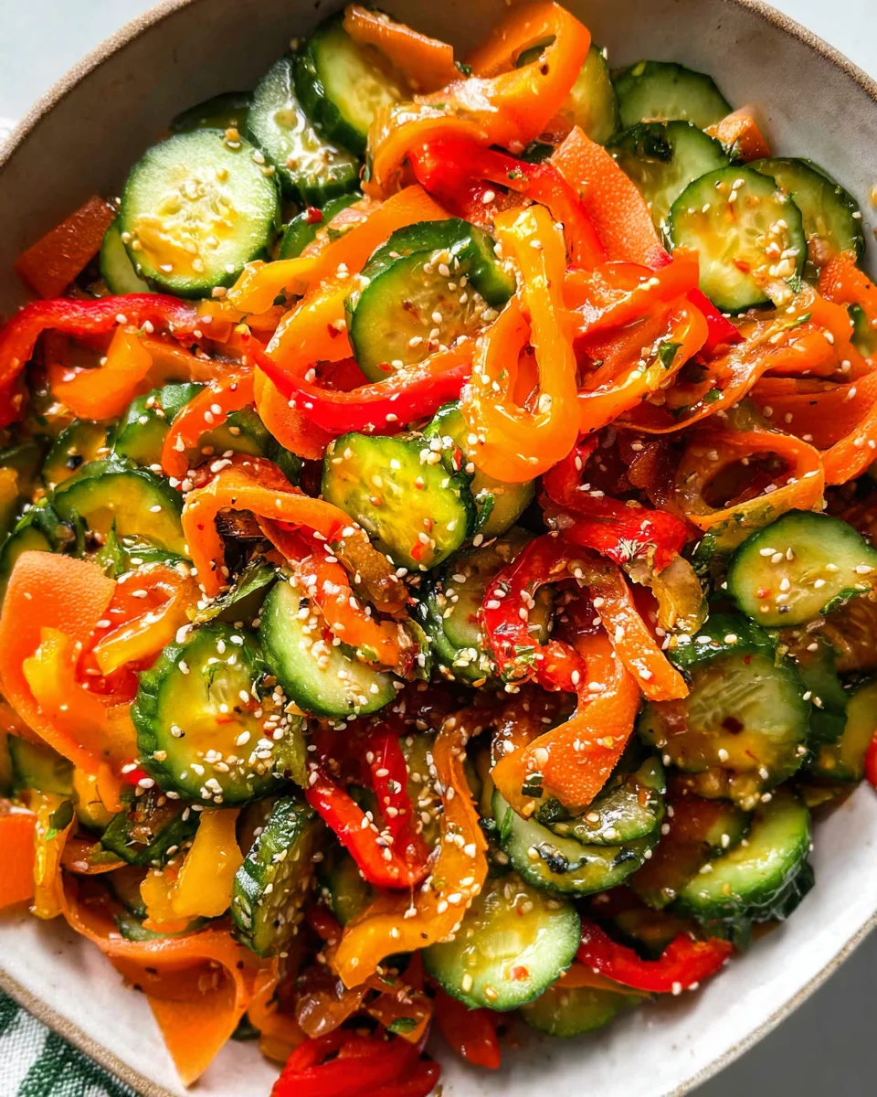 Viral Cucumber Pepper Salad 16 Viral