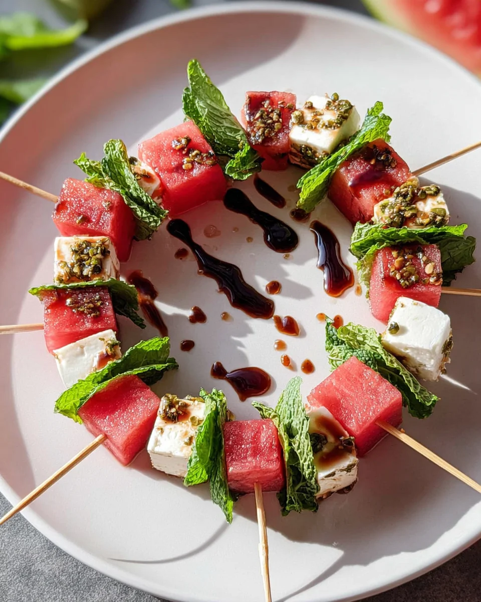 Watermelon-Feta Skewers 14 Watermelon-Feta