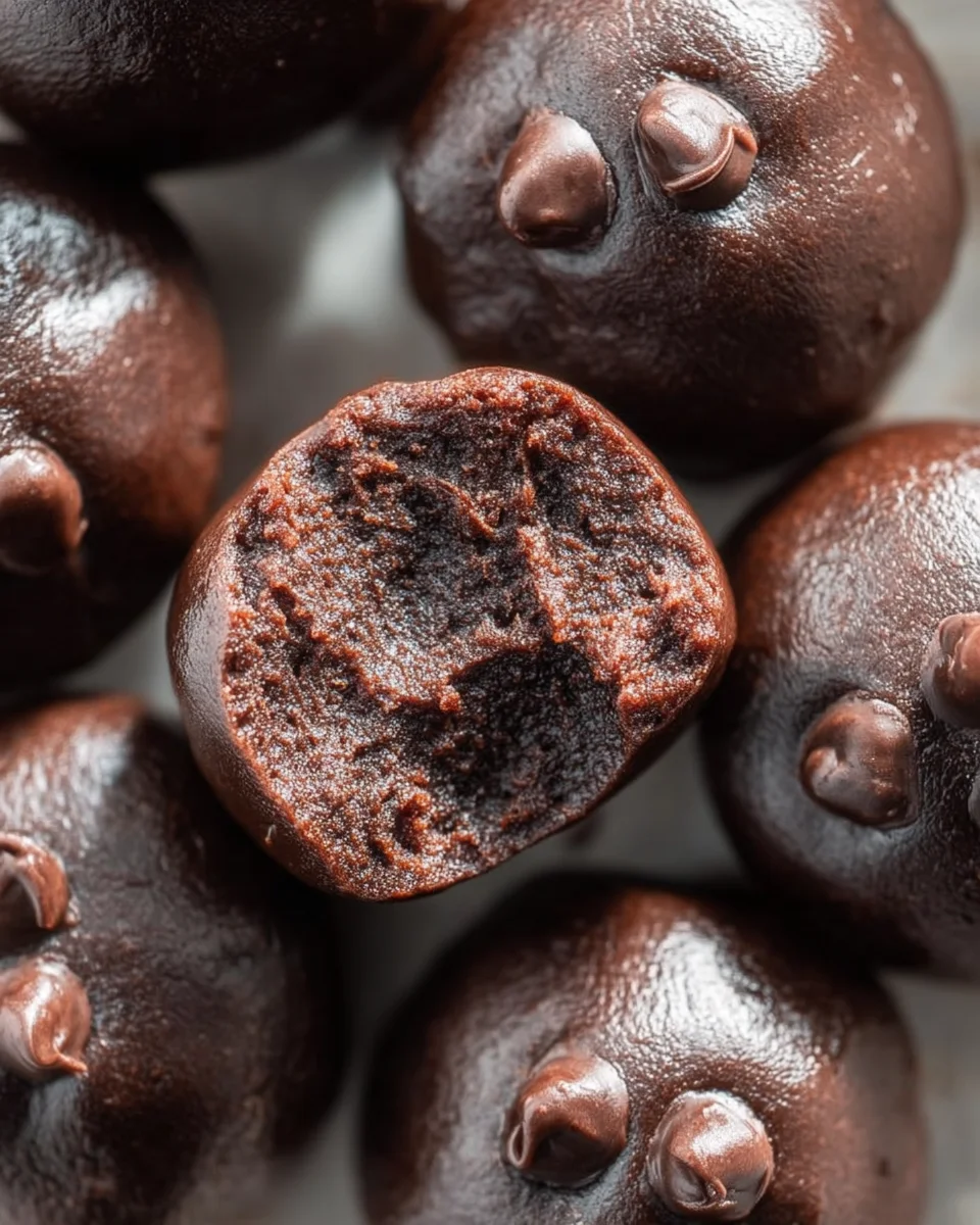 3-Ingredient No Bake Brownie Bites