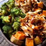 BBQ Chicken & Roasted Sweet Potato Bowls