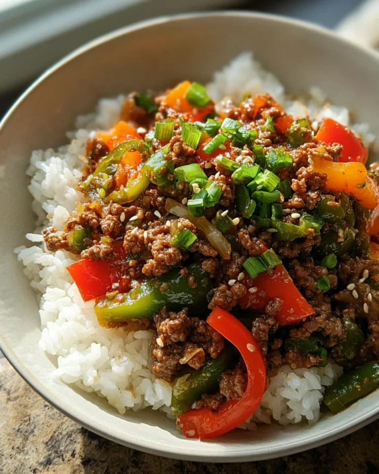 Beef and Pepper Rice Bowl