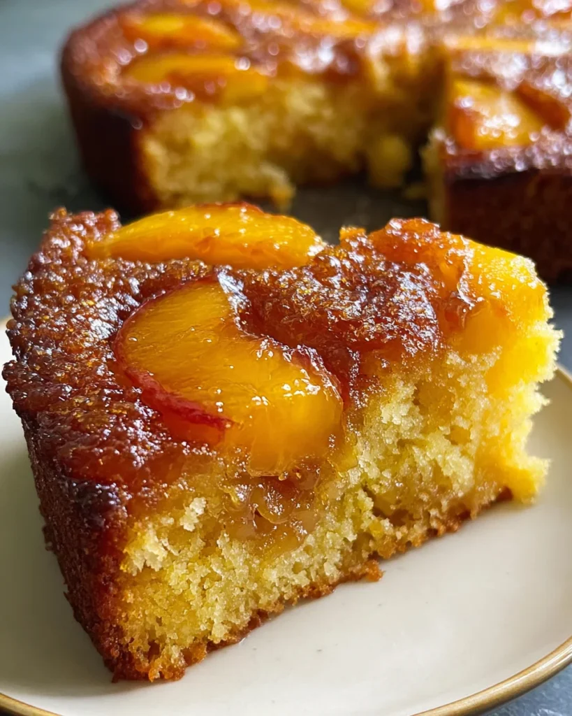 Brown Sugar Peach Cake