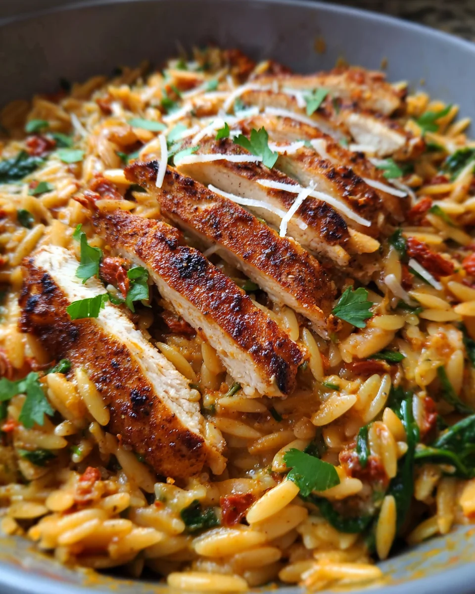 Cajun Chicken Orzo 22 Cajun