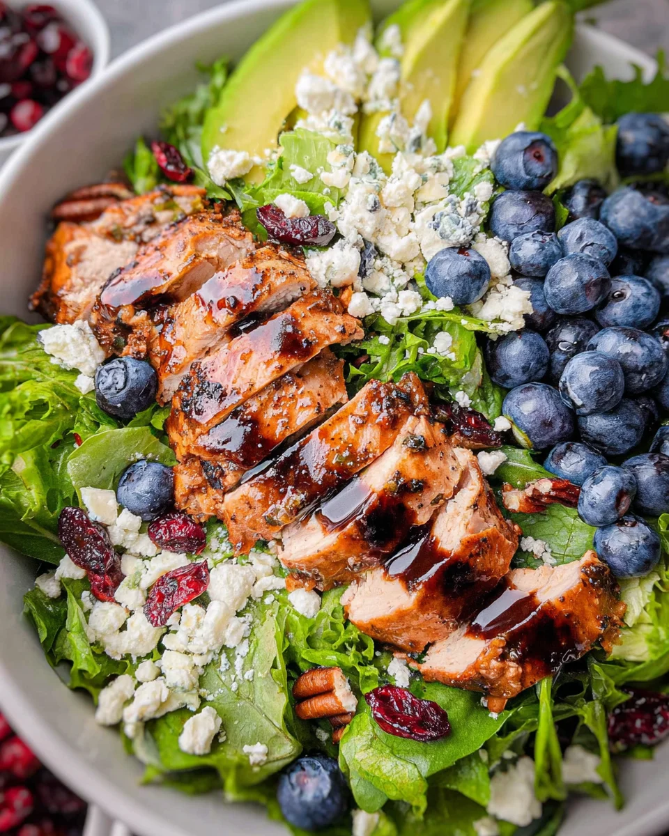Chicken Blueberry Feta Salad 23 Chicken