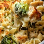 Chicken and Broccoli Alfredo Bake