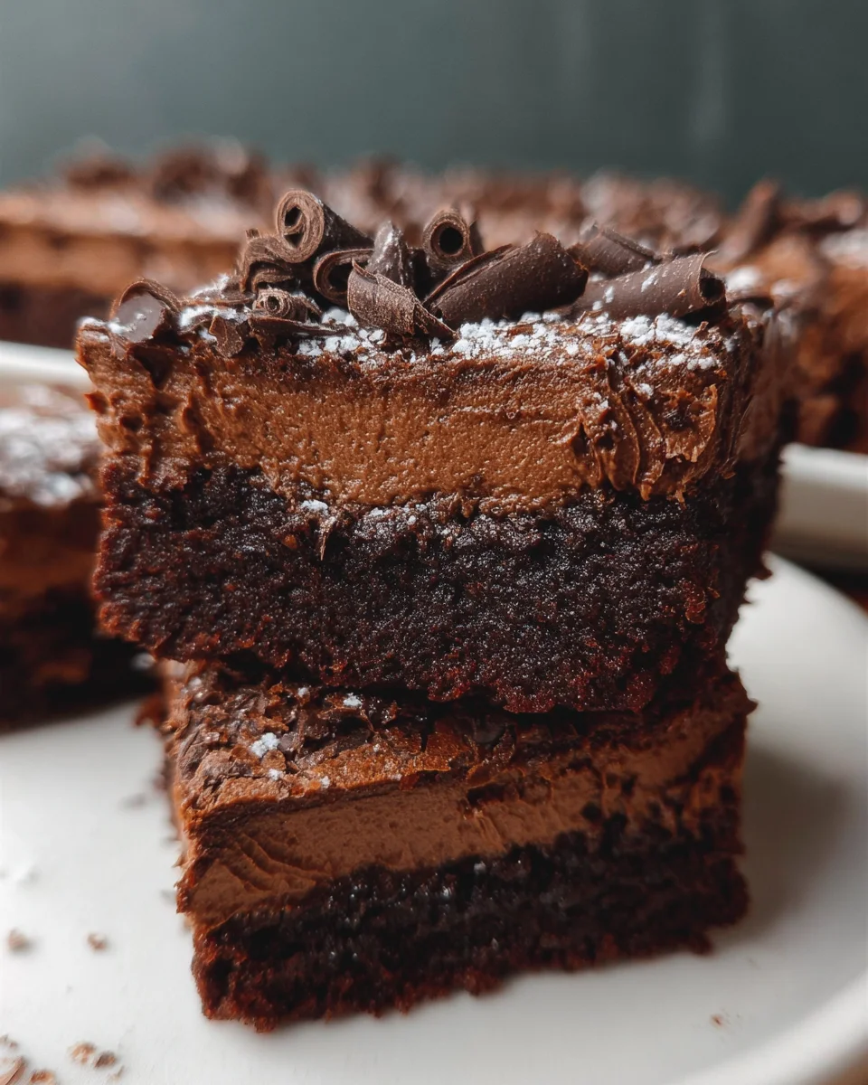 Chocolate Mousse Brownies Recipe 25 Chocolate