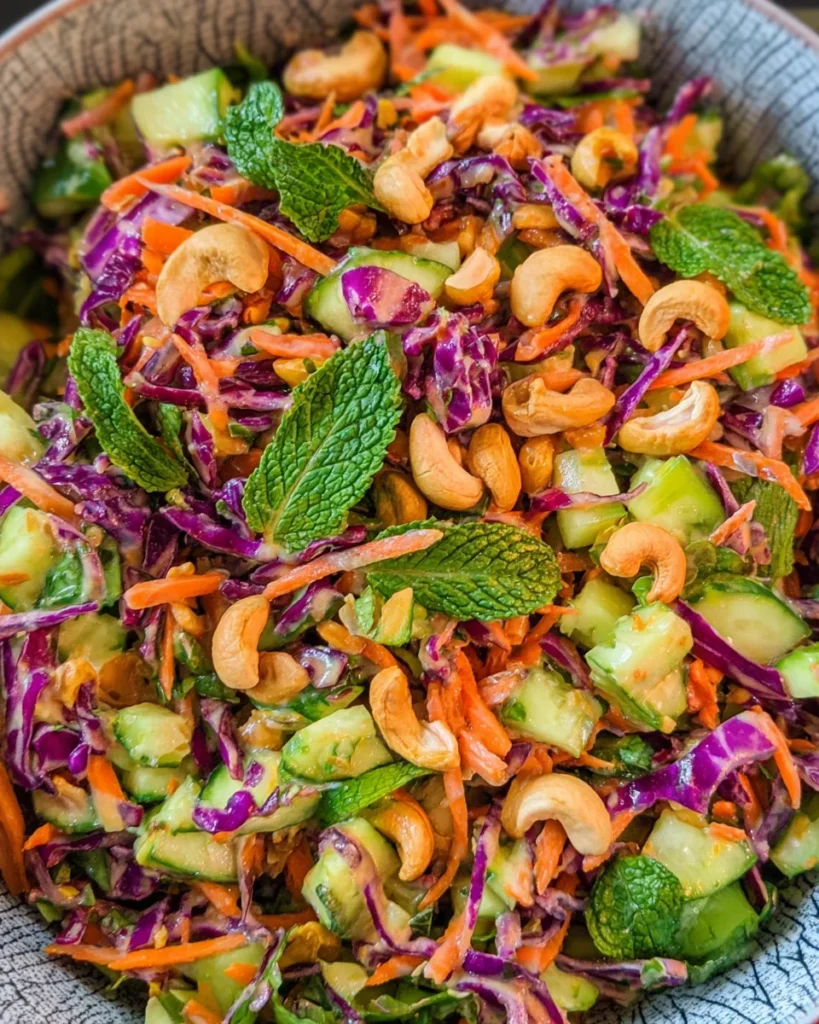 Chopped Asian Salad (Miso Dressing)