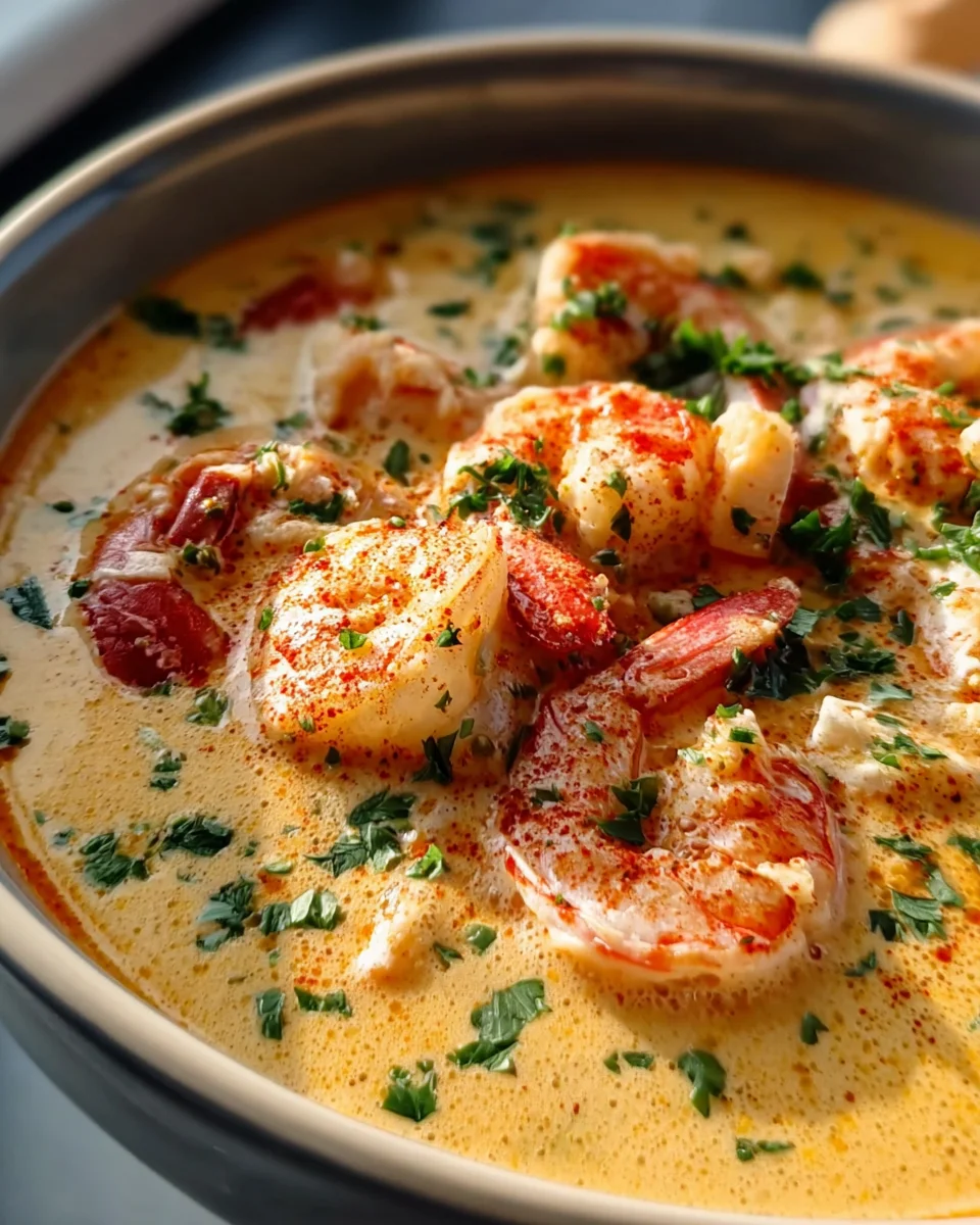 Crab and Shrimp Seafood Bisque