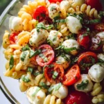Creamy Caprese Pasta Salad