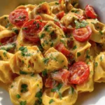 Creamy Tortellini with Tomatoes