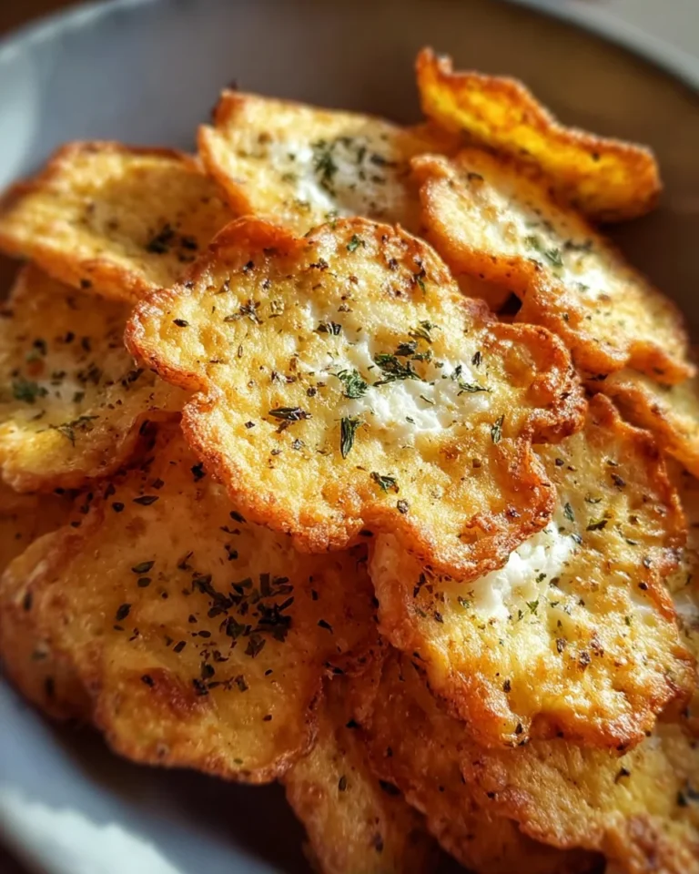 Crispy Cottage Cheese Chips