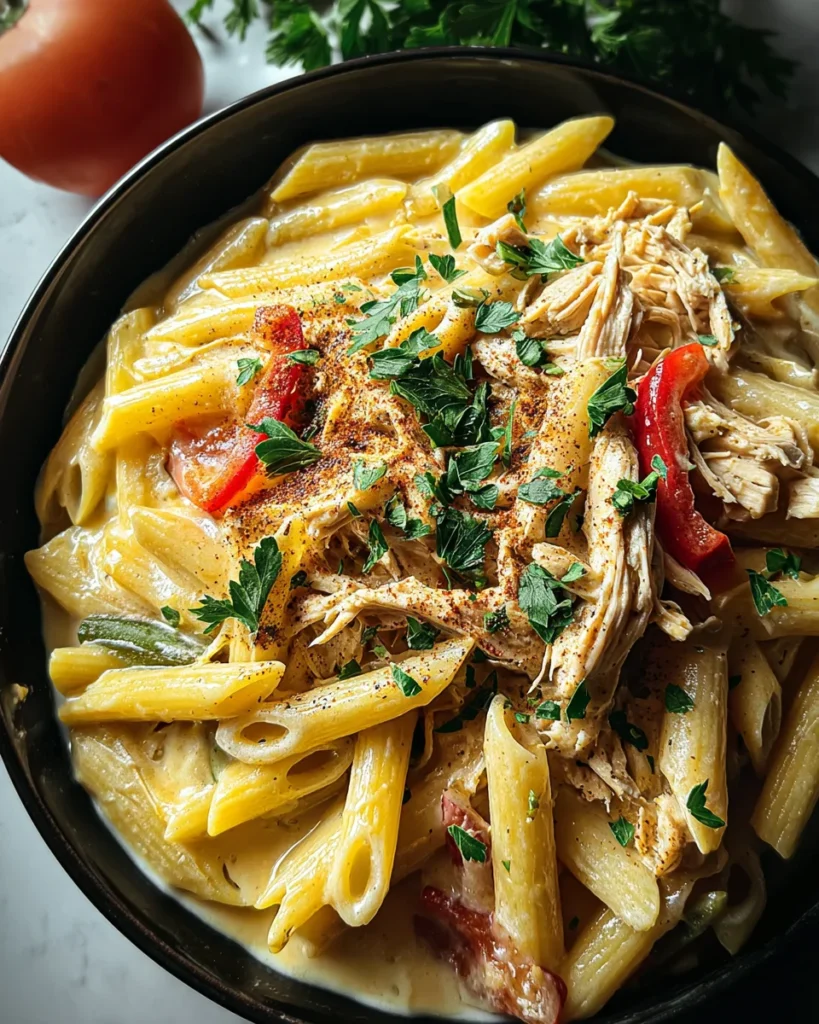 Crock Pot Creamy Cajun Chicken Pasta