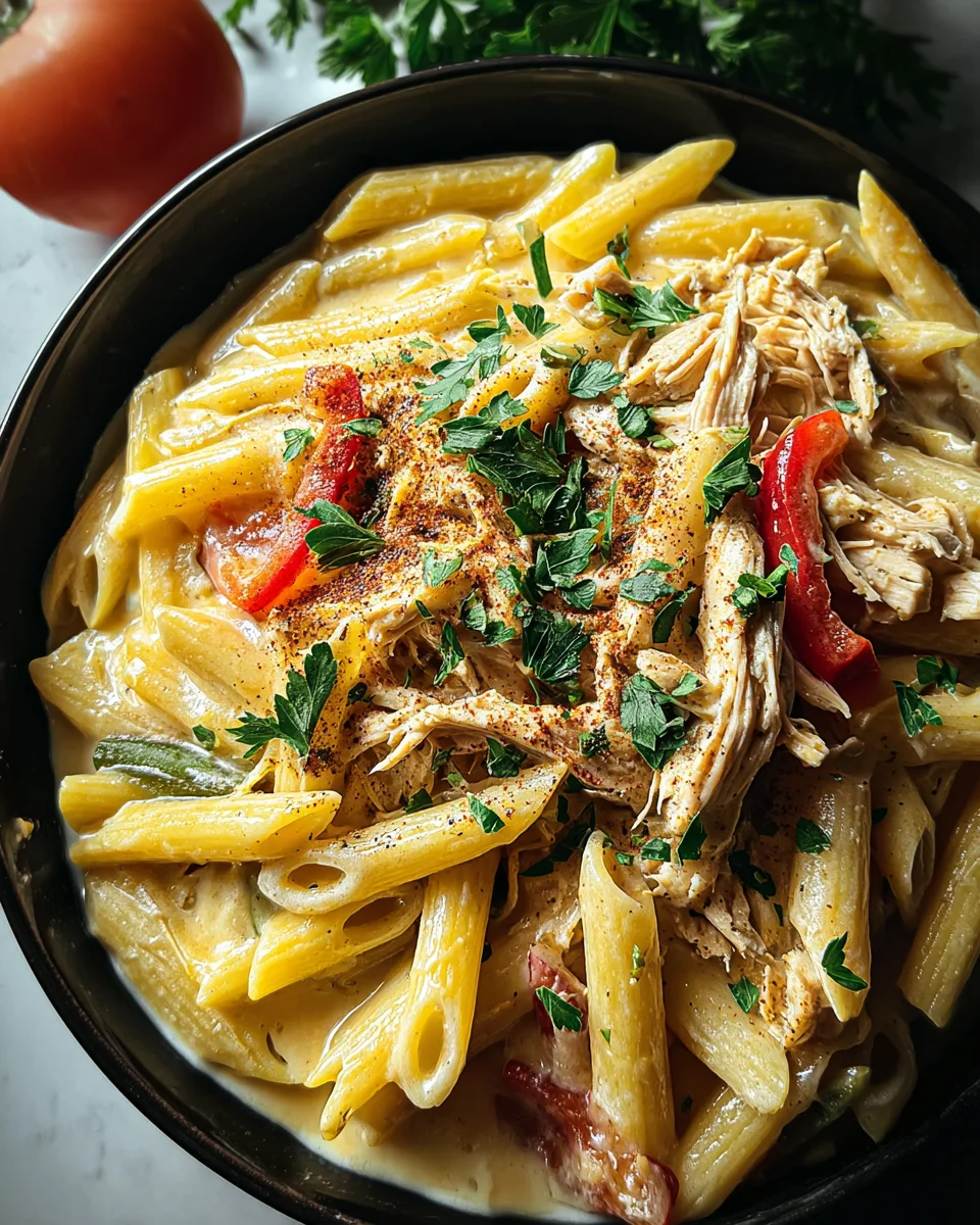 Crock Pot Creamy Cajun Chicken Pasta