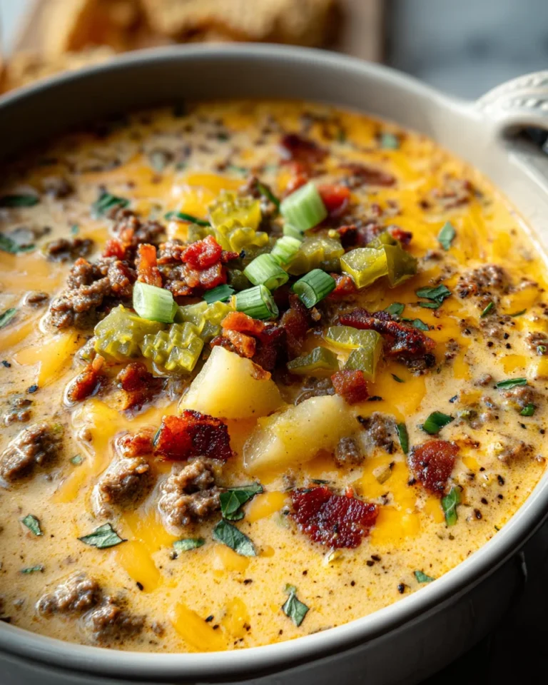 Easy Cheeseburger Soup