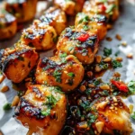 Easy Grilled Asian Chicken Skewers with Honey Garlic Sauce 23 Easy Grilled Asian Chicken Skewers with Honey Garlic Sauce
