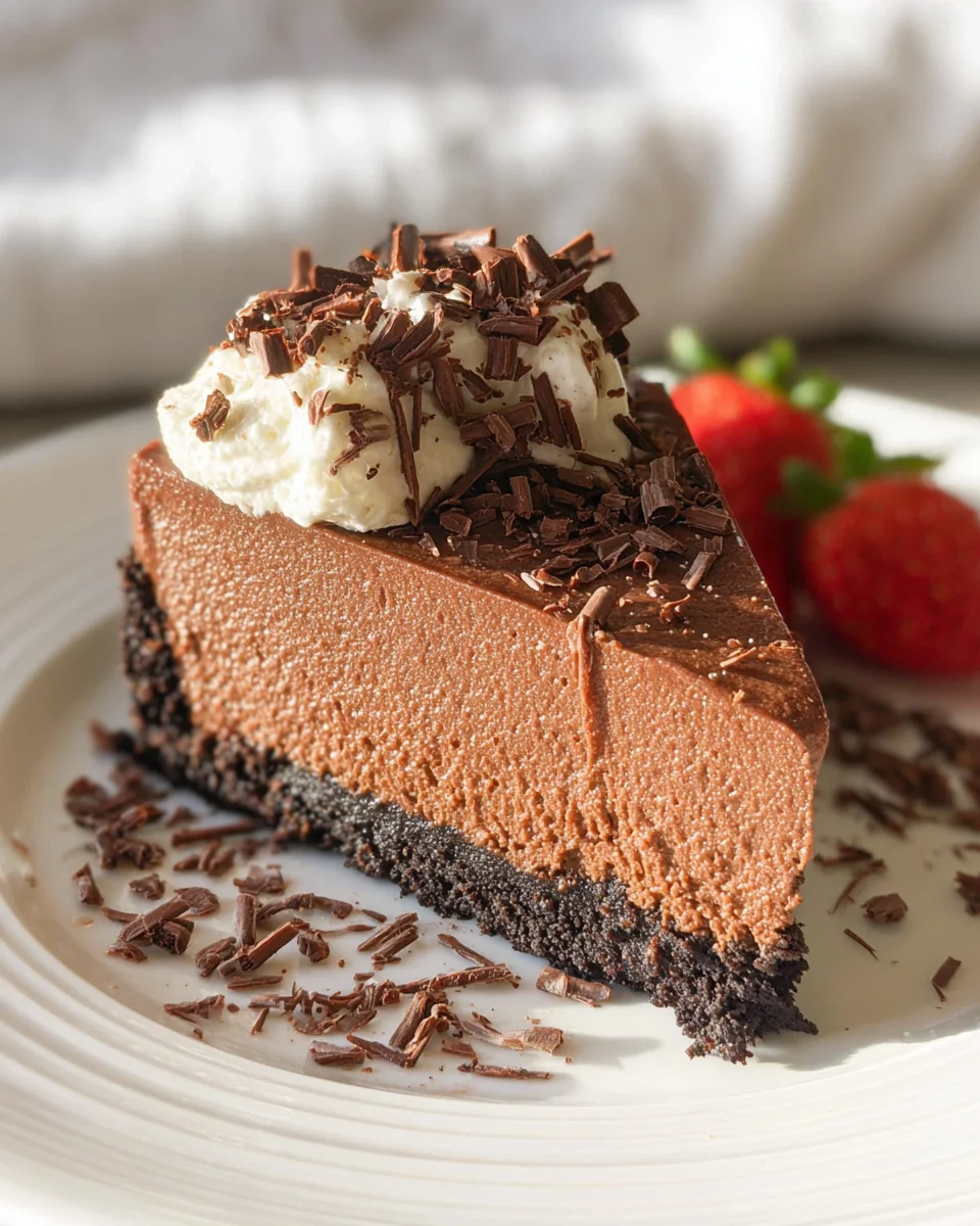 Easy No Bake Chocolate Cheesecake 18 Easy