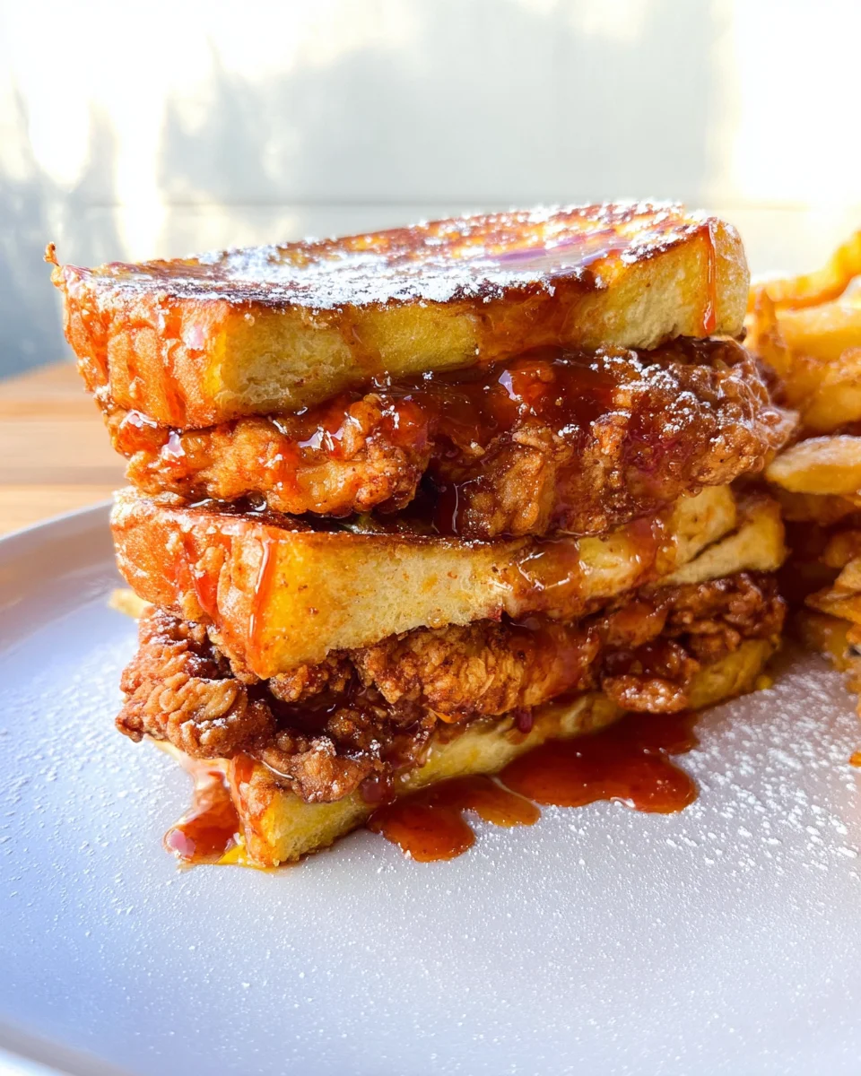 French Toast Fried Chicken Sandwich