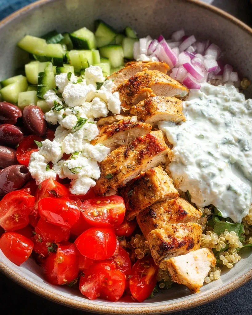 Greek Chicken Bowls