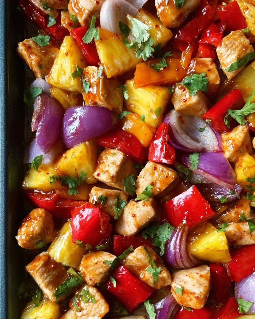 Hawaiian Chicken Sheet Pan