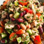 High-Protein Dense Bean Salad with Chicken
