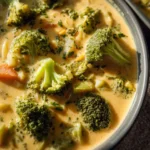 High Protein Broccoli Cheddar Soup