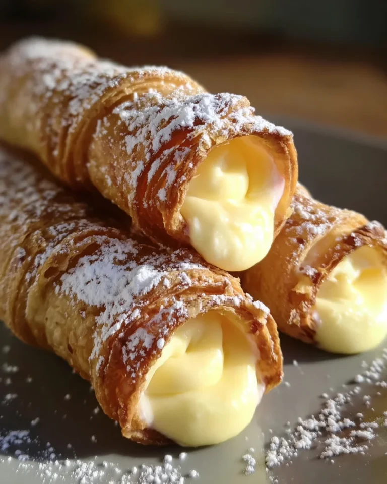 Italian Cream Stuffed Cannoncini