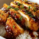 Japanese Katsu Bowls with Tonkatsu Sauce