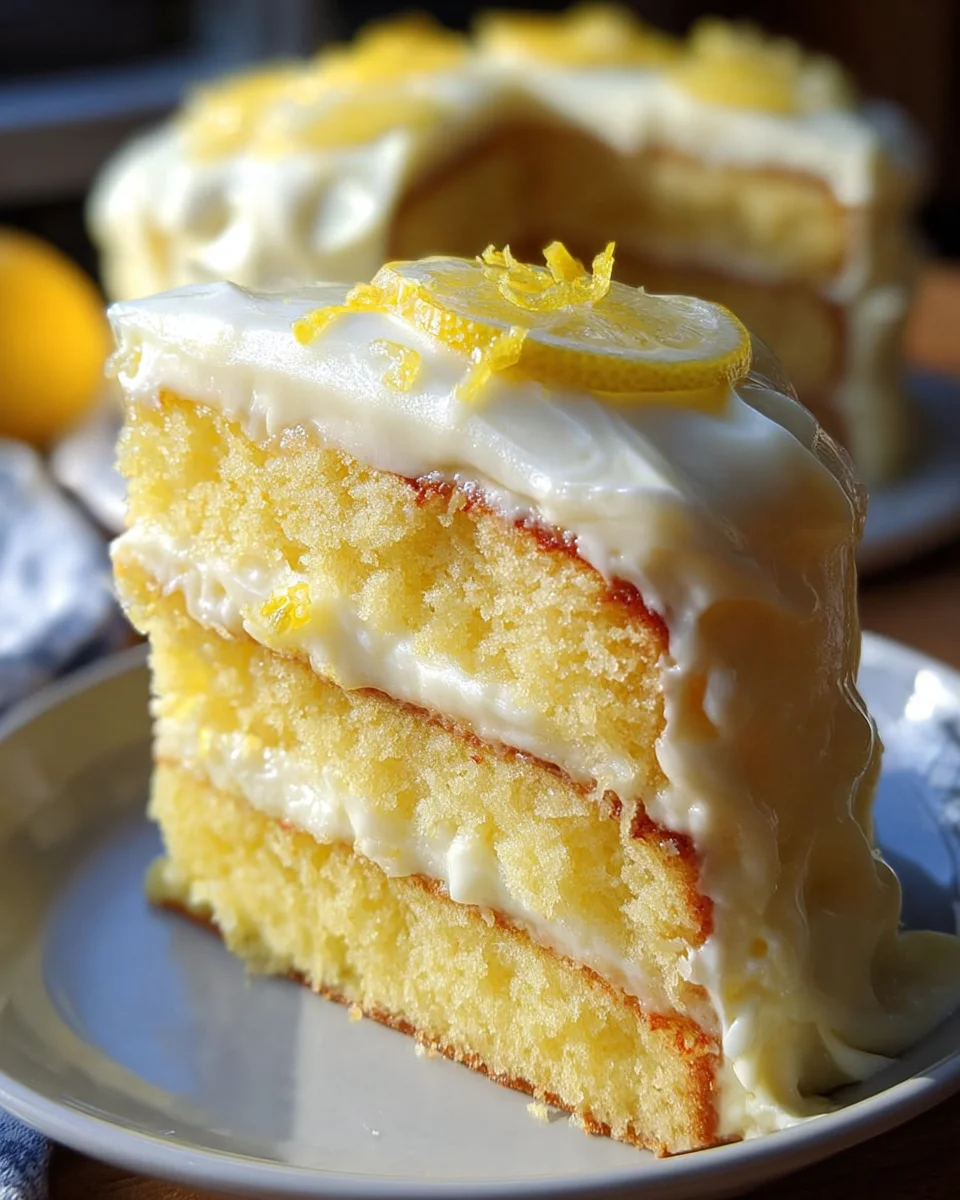 Lemon Velvet Cake with Lemon Cream Cheese Frosting 39 Lemon
