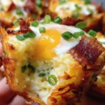 Loaded Bacon and Egg Hash Brown Muffins