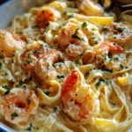 One Pot Shrimp and Crab Alfredo