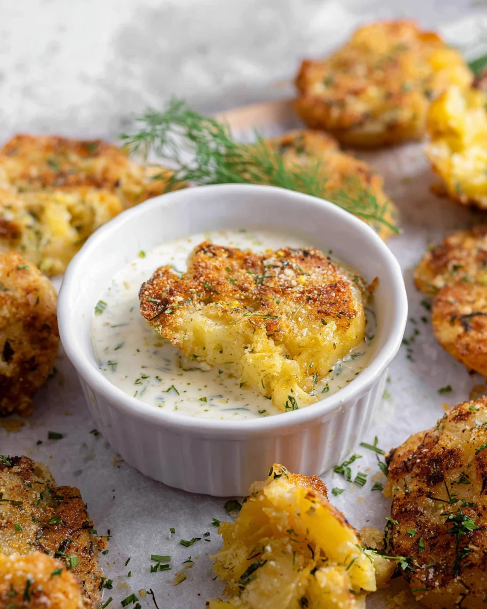 Parmesan Smashed Potatoes