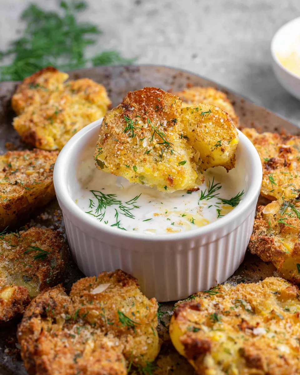 Parmesan Smashed Potatoes 20 Parmesan