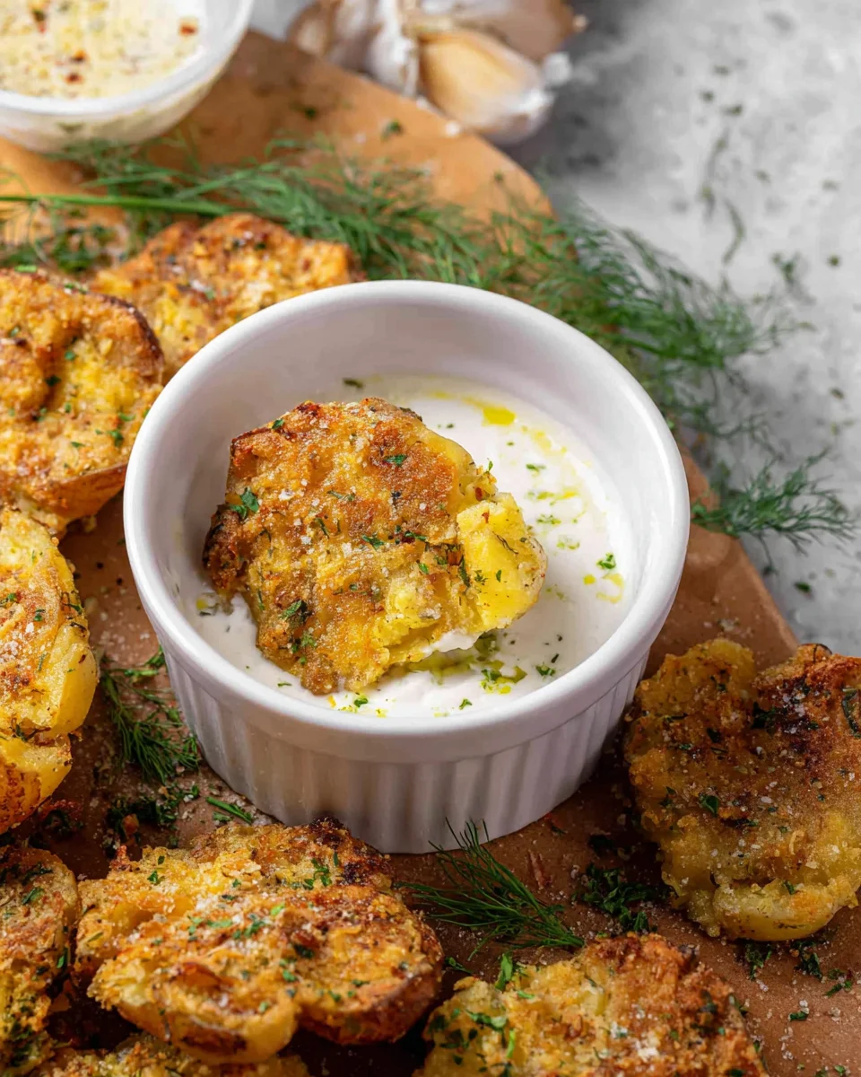 Parmesan Smashed Potatoes 21 Parmesan