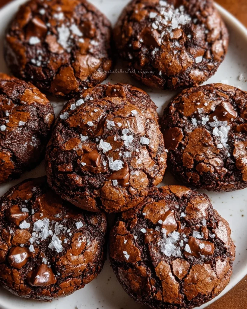 Salted Brownie Cookies