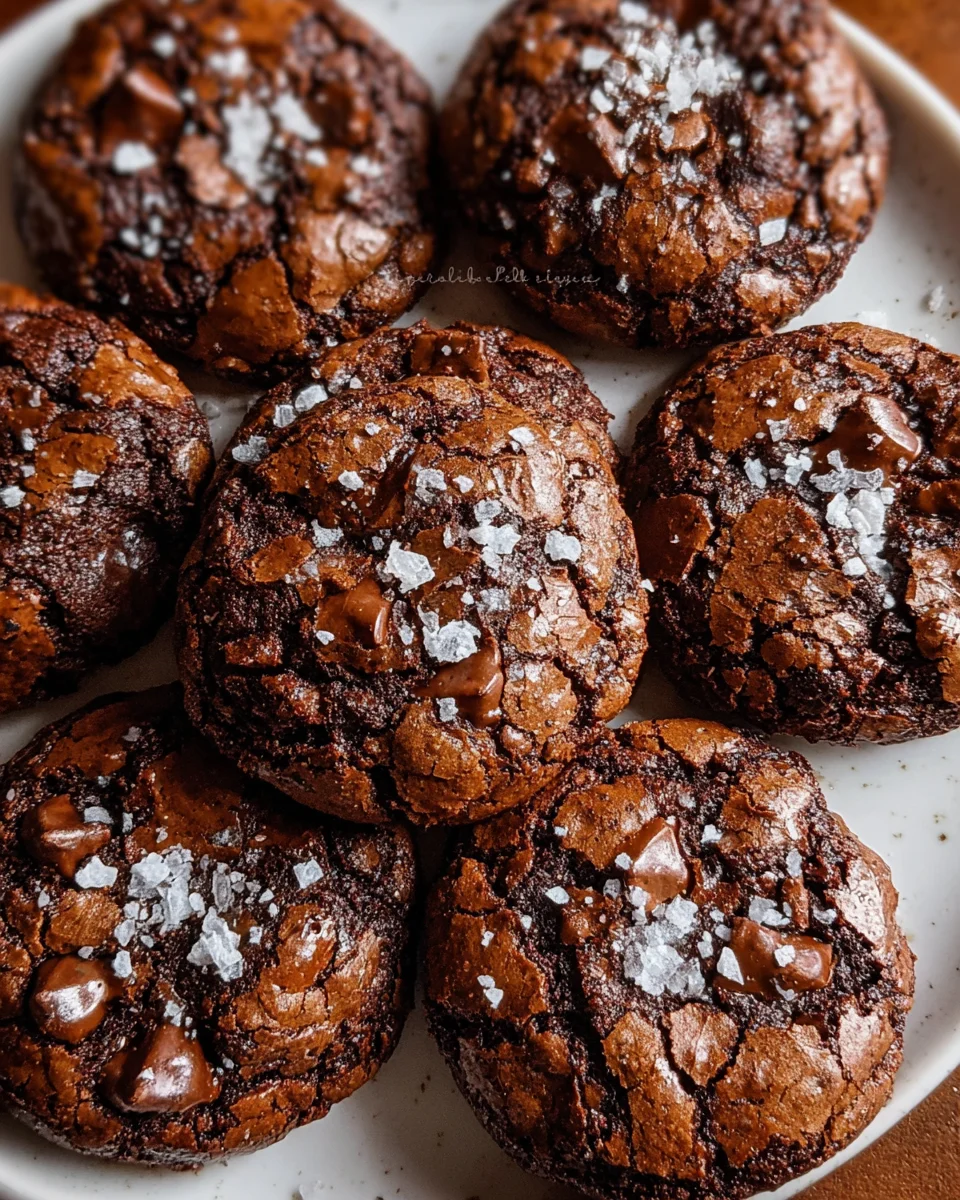 Salted Brownie Cookies