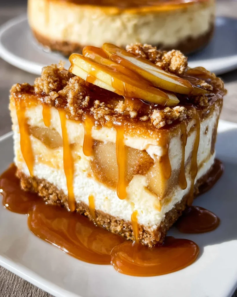 Salted Caramel Apple Pie Cheesecake