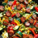 Sausage and Veggies Skillet - 30 Minute, One-Pan Meal