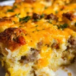 Savory Breakfast Sausage and Cheese Casserole Recipe