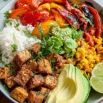 Spicy Baked Tofu Burrito Bowl