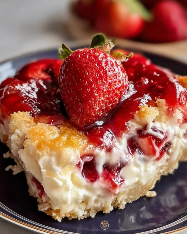 Strawberry Cheesecake Dump Cake