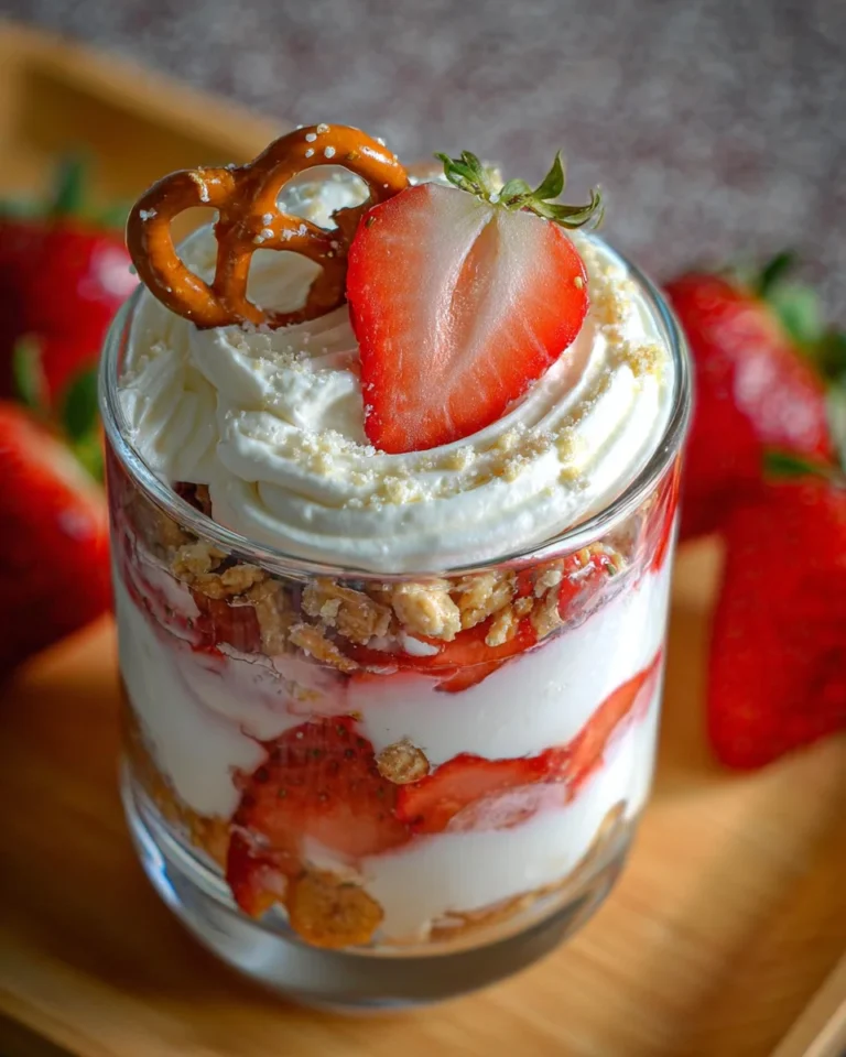 Strawberry Pretzel Salad Parfaits