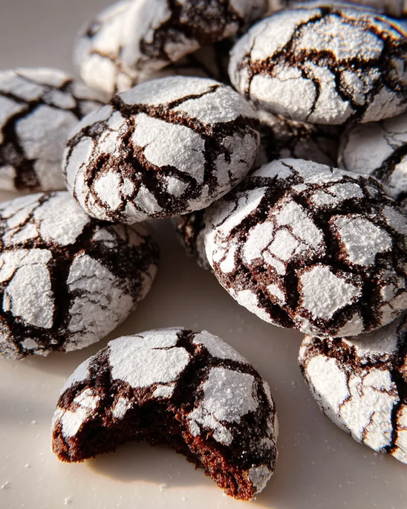 The BEST Chocolate Crinkle Cookies Recipe