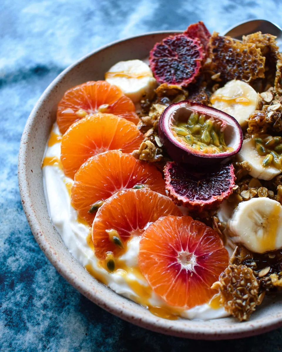 Winter Citrus Ricotta Breakfast Bowl with Honeycomb 17 Winter