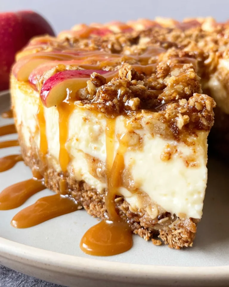 Apple Crisp Cheesecake
