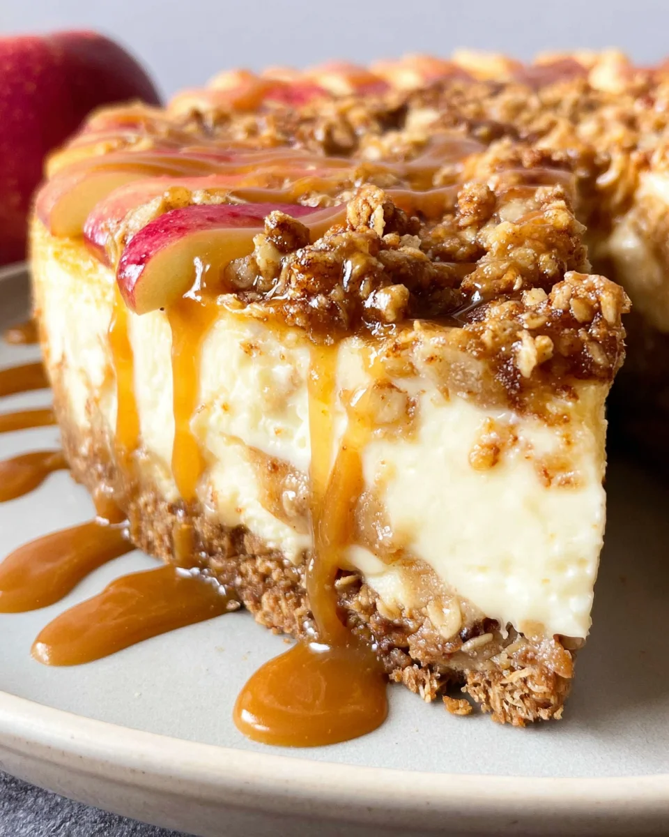 Apple Crisp Cheesecake