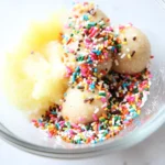 Applesauce Birthday Cake Protein Balls