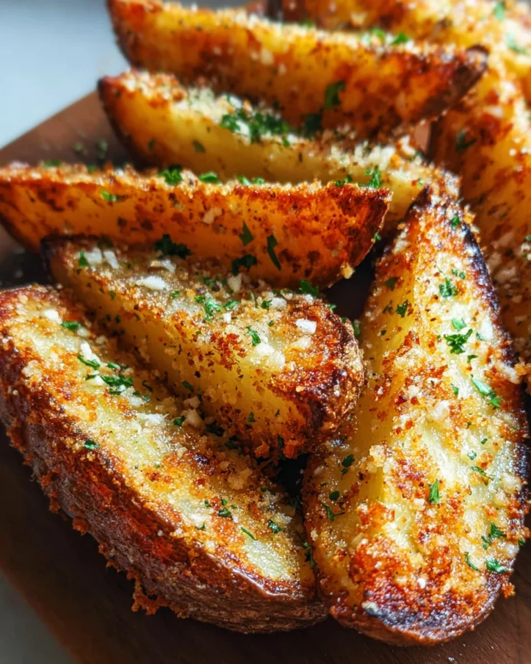 Baked Garlic Parmesan Potato Wedges