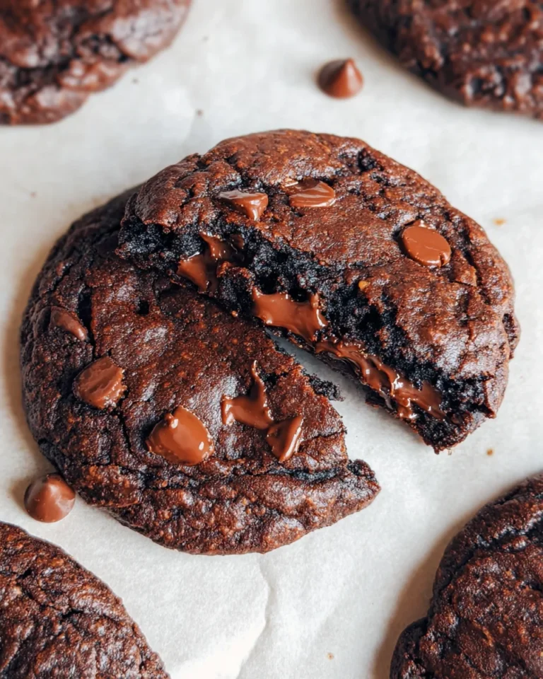 Bakery Style Double Chocolate Chip Cookies